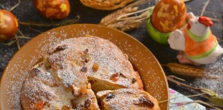 Домашний кулич на Пасху с творогом и цукатами