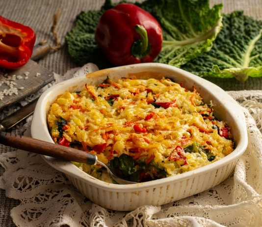 Вегетарианский гратен из савойской капусты - Постные блюда Вегетарианский гратен из савойской капусты