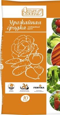 Торфяной субстрат 4 сезона «Урожайная грядка» Торфяной субстрат 4 сезона «Урожайная грядка»