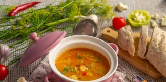 Наваристые щи с цветной капустой и картошкой