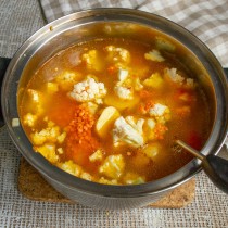 Наливаем куриный бульон Наливаем куриный бульон