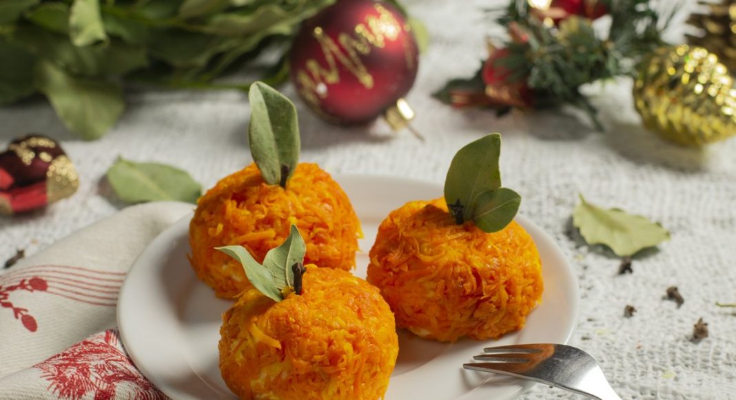 Сырная закуска «Мандаринки» на праздничный стол