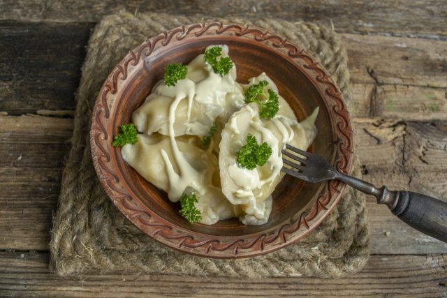 Вареники с картошкой готовы Вареники с картошкой готовы