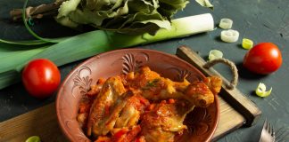 Ароматное чахохбили из курицы с томатной пастой - Рецепты Ароматное чахохбили из курицы с томатной пастой