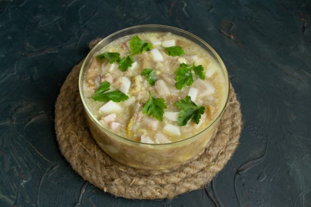 Пряный зельц из рульки с яйцом готов Пряный зельц из рульки с яйцом готов