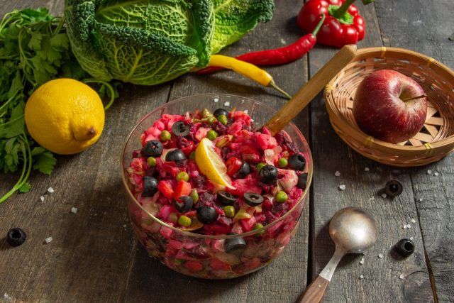 Винегрет без капусты — полезный и вкусный