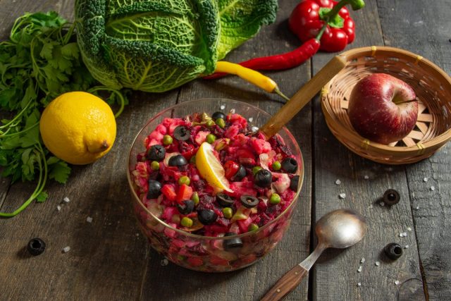 Винегрет без капусты — полезный и вкусный Винегрет без капусты — полезный и вкусный