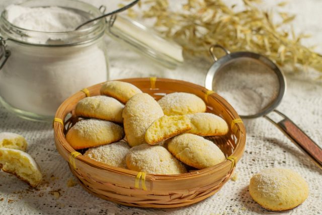 Вкусное печенье с творогом из простых ингредиентов готово Вкусное печенье с творогом из простых ингредиентов готово