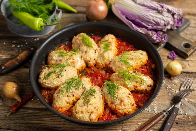 Ленивые голубцы с пекинской капустой Ленивые голубцы с пекинской капустой