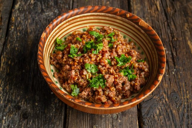 Гречка с фаршем по-купечески готова Гречка с фаршем по-купечески готова