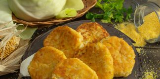 Нежные котлеты из капусты с кукурузной крупой