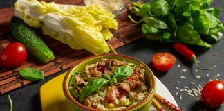 Вкусный салат с мясом свинины без майонеза