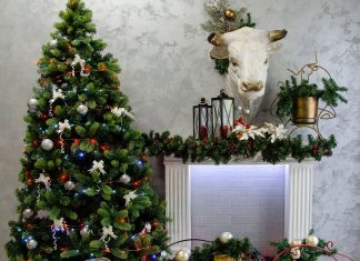 Декоративные элементы интерьеры в виде символа года быка
