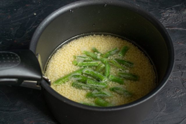 Готовим кускус с фасолью Готовим кускус с фасолью