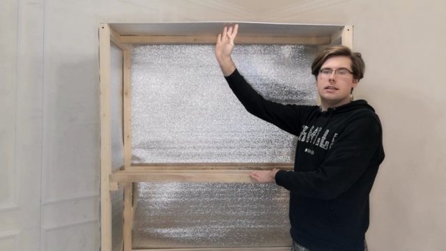 Стеллаж-гроубокс для рассады готов Стеллаж-гроубокс для рассады готов
