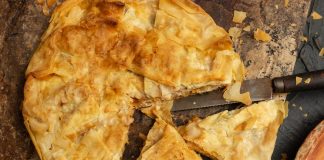 Быстрый пирог с курицей — вкуснее пиццы