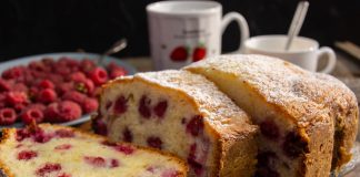 Летний кекс с малиной — нежный и вкусный