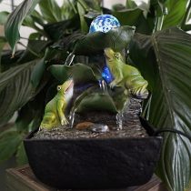 Интерьерный фонтан с подсветкой «Лягушки»