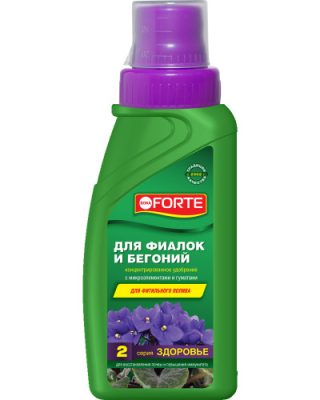 Удобрение «Bona Forte» для фиалок и бегоний Удобрение «Bona Forte» для фиалок и бегоний