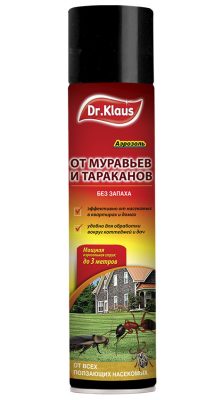 Аэрозоль Dr.Klaus поможет в борьбе не только с муравьями, но также и с тараканами, и пауками Аэрозоль Dr.Klaus поможет в борьбе не только с муравьями, но также и с тараканами, и пауками