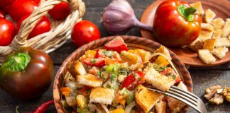 Тосканский овощной салат — легкий и вкусный