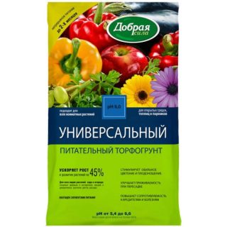 Универсальный торфогрунт «Добрая сила» Универсальный торфогрунт «Добрая сила»