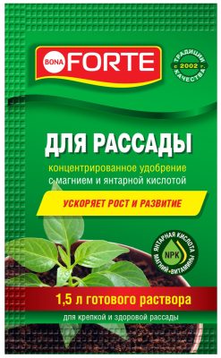 Концентрированное минеральное удобрение для рассады «Bona Forte» Концентрированное минеральное удобрение для рассады «Bona Forte»