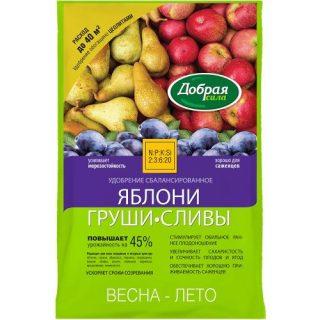 Гранулированное удобрение Яблони-Груши-Сливы «Добрая сила» Гранулированное удобрение Яблони-Груши-Сливы «Добрая сила»