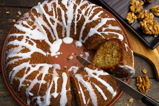 Лимонный кекс с грецкими орехами Лимонный кекс с грецкими орехами