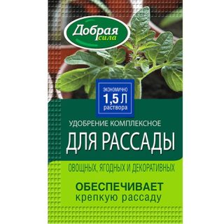 Удобрение для рассады Добрая сила Удобрение для рассады Добрая сила