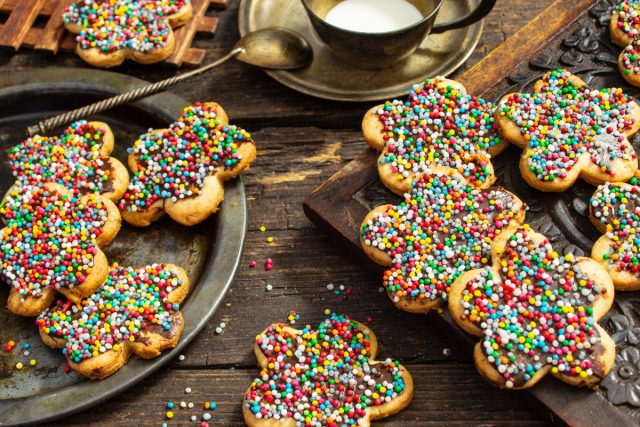 Детское печенье с шоколадом Детское печенье с шоколадом