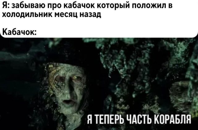Прихлоп Билл Тёрнер медленно обращается в кабачок