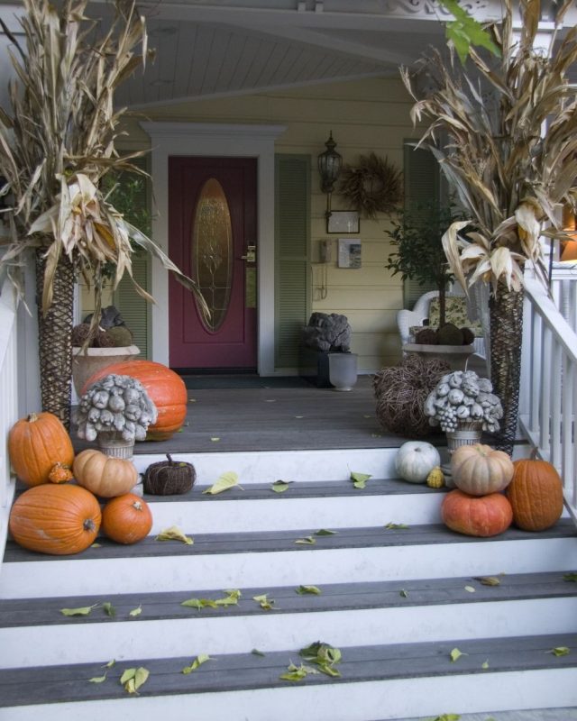 Осенние пальмы из кукурузы Осенние пальмы из кукурузы