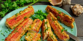 Крабовые палочки в кляре с сыром