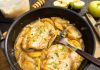 Куриное филе с яблоками в медово-горчичном соусе