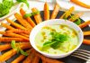 Морковь жареная с соусом песто