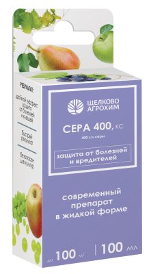 Сера 400, КС сочетает сразу два вида защиты: фунгицидную и акарицидную. Сера 400, КС сочетает сразу два вида защиты: фунгицидную и акарицидную.