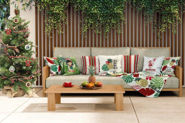 Декоративные наволочки и покрывало в гавайском стиле уже добавят летней атмосферы в вашу квартиру