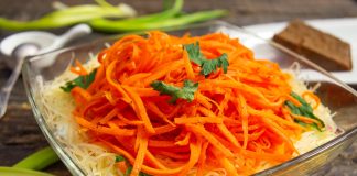 Салат с корейской морковью и курицей