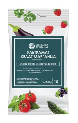 При обнаружении явных симптомов марганцевого голодания нужно провести срочную подкормку удобрением «Ультрамаг хелат марганца» по листу При обнаружении явных симптомов марганцевого голодания нужно провести срочную подкормку удобрением «Ультрамаг хелат марганца» по листу