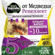 Органические гранулы с эфирными маслами БиоГрядка против медведки заделывают в лунки перед высадкой рассады Органические гранулы с эфирными маслами БиоГрядка против медведки заделывают в лунки перед высадкой рассады