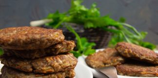 Овощные котлеты из топинамбура с льняной мукой