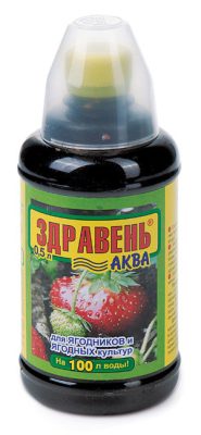 «Здравень Аква» - комплексное органоминеральное удобрение для корневых и внекорневых подкормок ягодников и ягодных культур.
