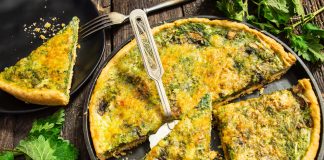 Пирог с крапивой и грибами