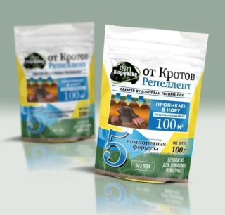 Биогрядка от кротов — это смесь из пяти наиболее эффективных натуральных эфирных масел в кукурузных гранулах.