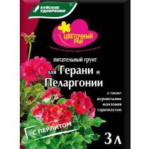 Грунт питательный «Цветочный рай» для герани и пеларгонии