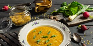 Рисовый суп с курицей, булгуром и картошкой