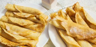 Блинчики с заварным лимонным кремом