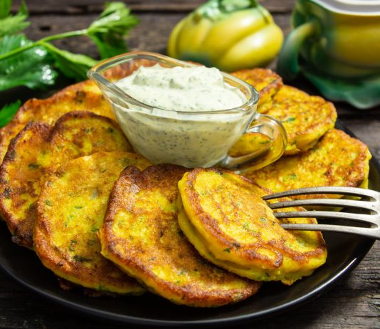 Оладьи из тыквы с манкой