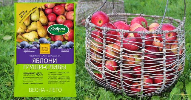 Комплексное минеральное Яблони-Груши-Сливы торговой марки Добрая сила это качественный восстанавливающий комплекс, усиленный микроэлементами и кремнием. Комплексное минеральное Яблони-Груши-Сливы торговой марки Добрая сила это качественный восстанавливающий комплекс, усиленный микроэлементами и кремнием.